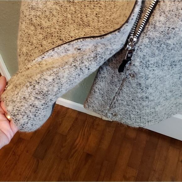 NEW Calvin Klein, rose tweed colored, wool blend, pea coat 2x - Picture 6 of 13